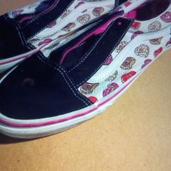 VANS OLD SKOOL P'S GIRLS SHOES  SIZES 6.0 PINK DOUNUT