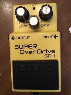 Vintage January 1985 boss super overdrive MIJ serial # 505500