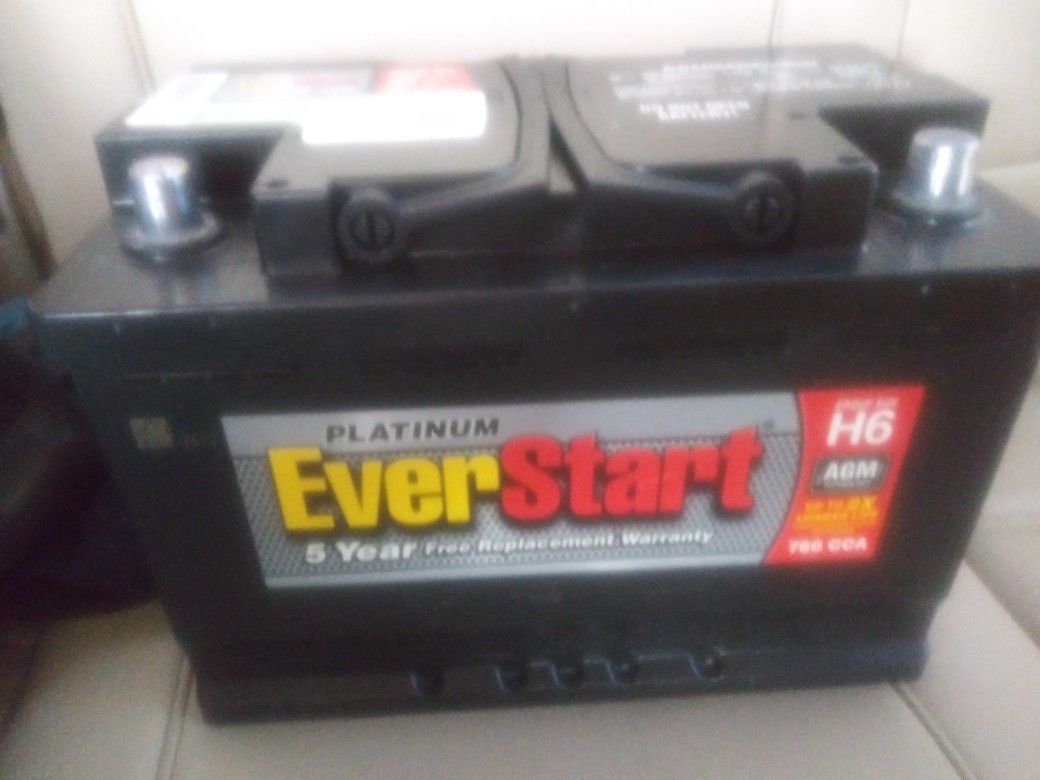 EverStart Platinum Car Battery H6 760cca Brand New with 5 year warranty