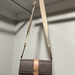 Mk Strap Crossbody Bag 