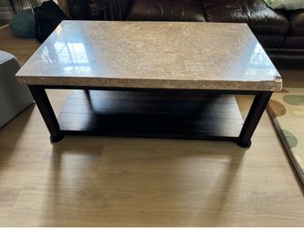 Marble top coffee table $30