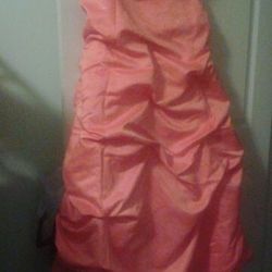 Orange prom dress