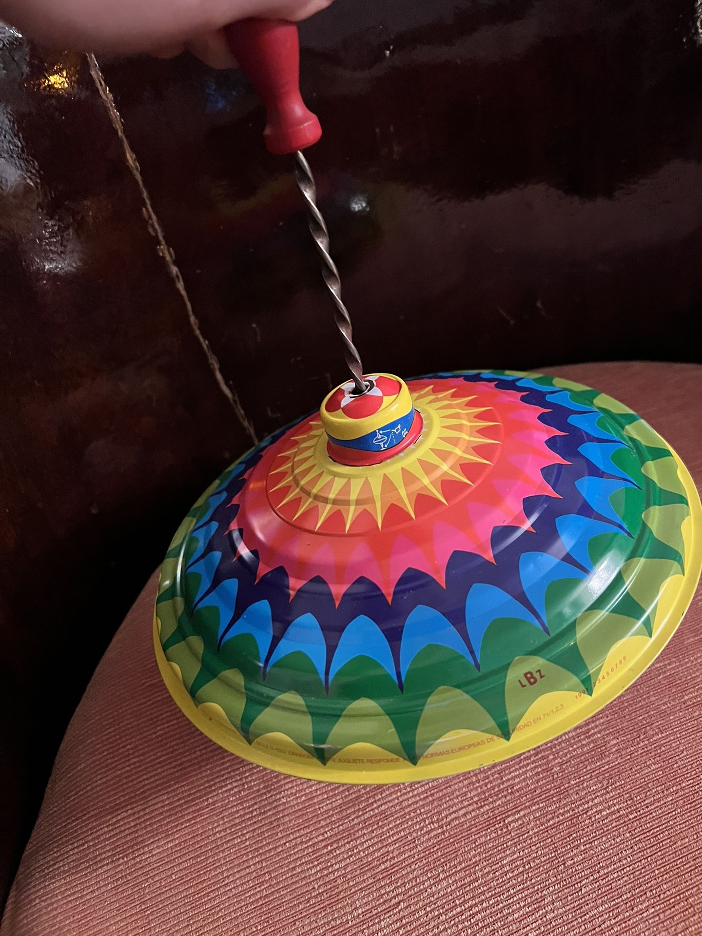 Vintage Tin Toy Spinning 😵‍💫 Top