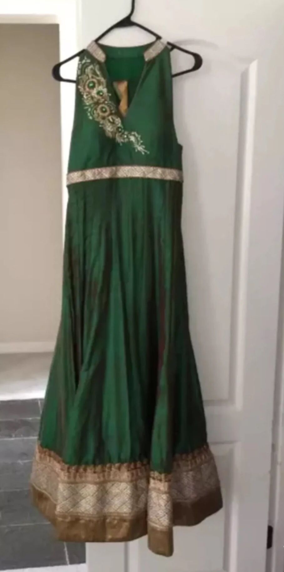 New Designer Emerald Indian Outfit-Size XS