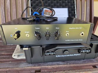 Mikes Amp & Guitar Works 5w Tube Guitar Amp Head Black 763 Hand Wired Hammond Transformer wCase