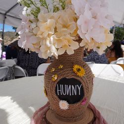 Hunny Bee Rope Vase Decor