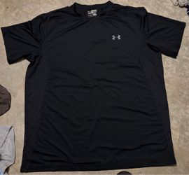 Men’s Under Armour Black Long Sleeve Shirt Heatgear Fitted Size 2XL XXL #fitness #athletic