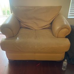 FREE oversized, leather chair
