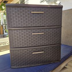 Plastic Storage Drawers-$20