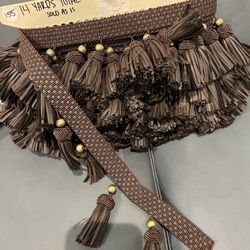 Faux Leather Fringe Trim