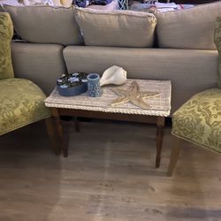 Sage Green Pair Of Chairs