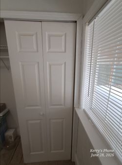 White 6-Panel Colonist Bifold Closet Door!!!