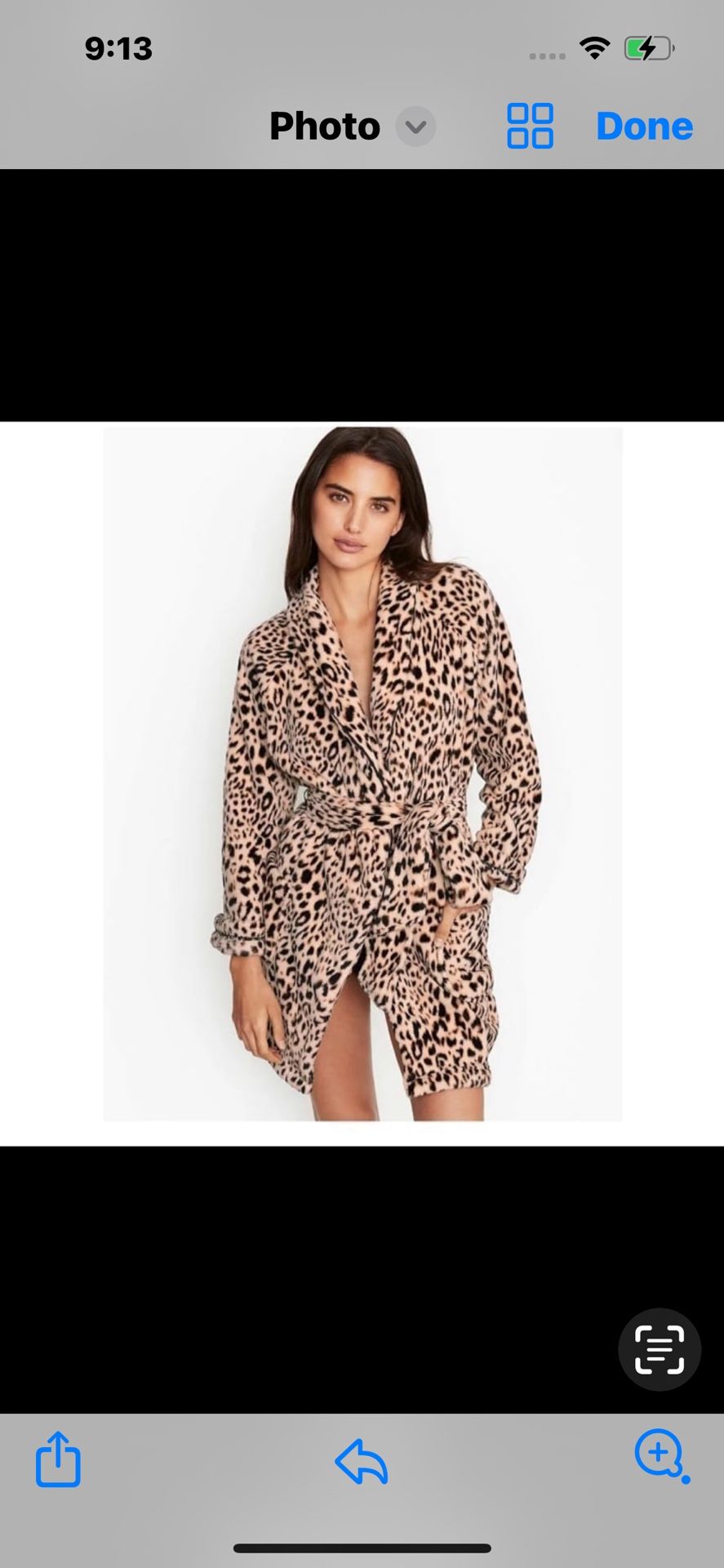 Victoria Secret Leopard Short Robe 