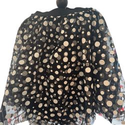 NWT Lane Bryant Black & White Polka Dot Skirt