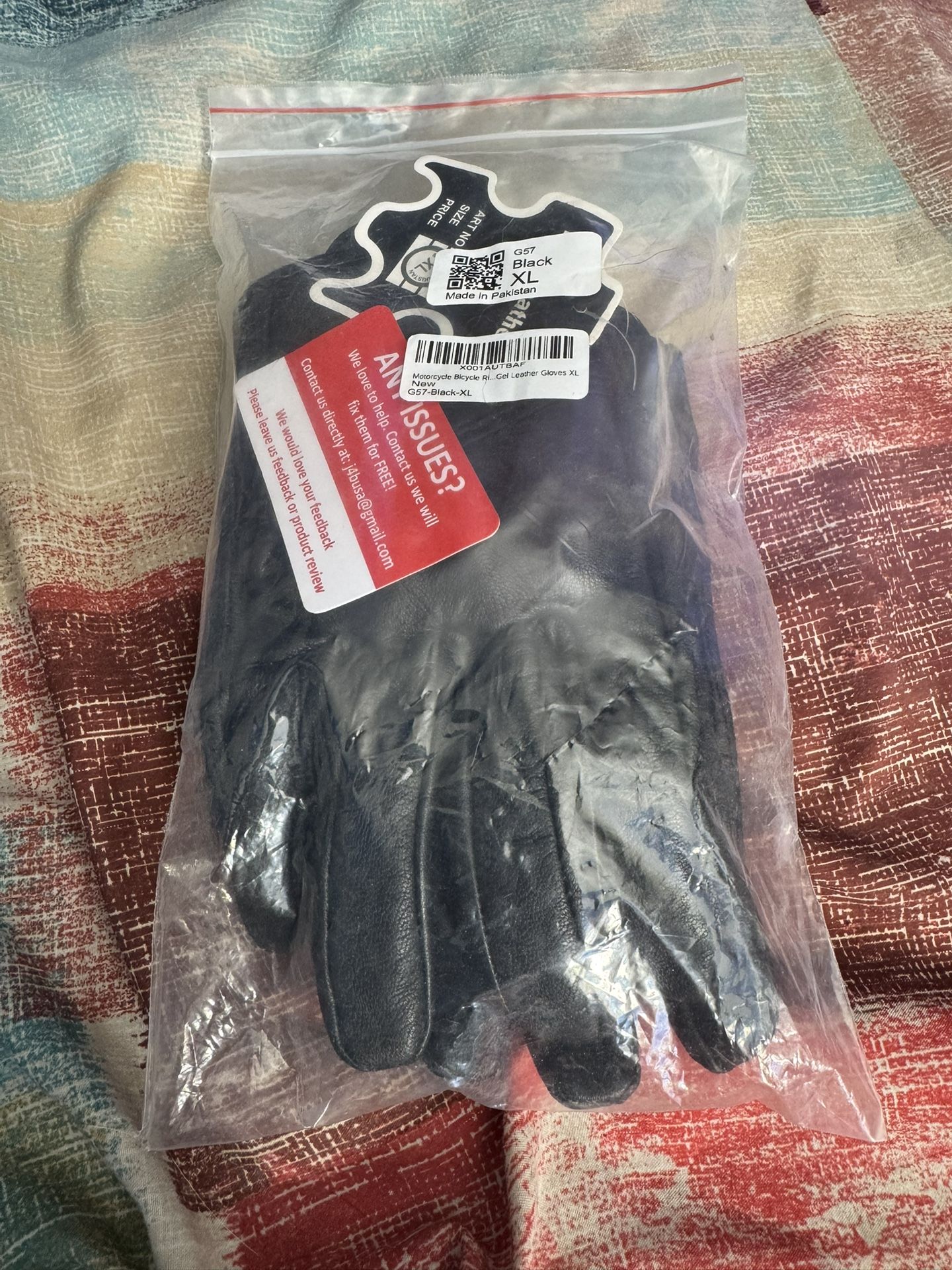 Motorcycle Gloves Reinforced Knuckles XL