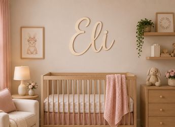 Custom Nursery Name Sign – Personalized Baby Name Wall Decor