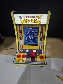 Arcade1Up Super Pac-Man Counter-Cade – Excellent Condition – 4 Games
