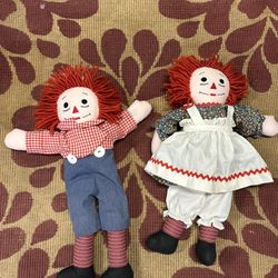 Vintage Raggedy Ann & Rupert Doll