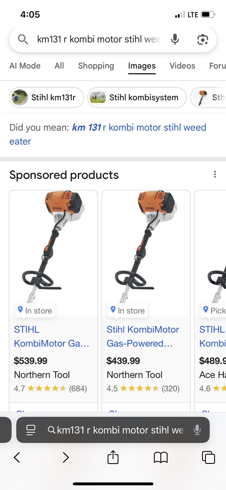 Km131 Kombi Motor Stihl Weed eater