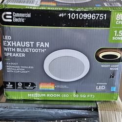 LED Exhaust Fan With Bluetooth Speaker