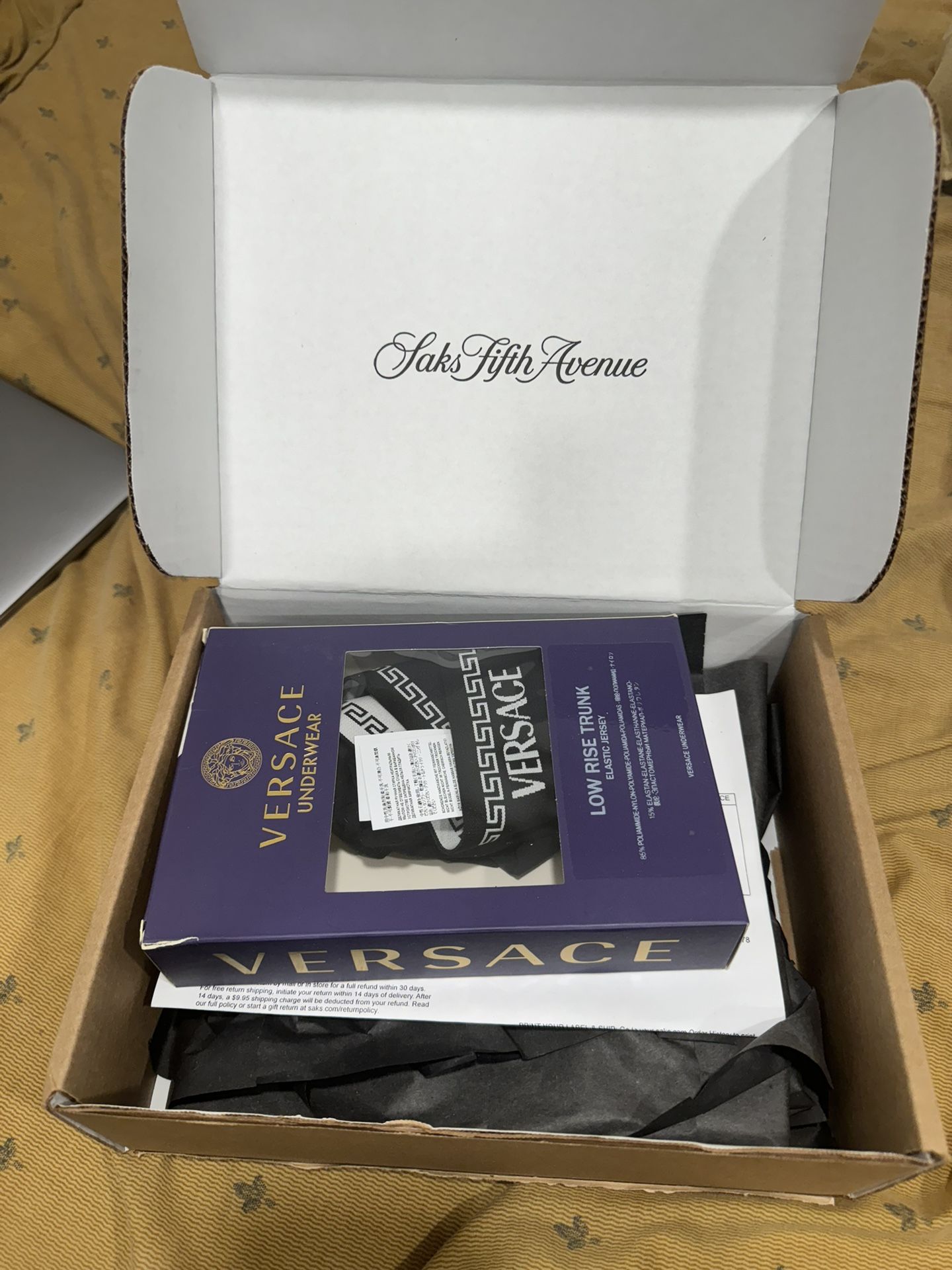 Versace Greca Microfiber low Rise Trunk Men Underwear