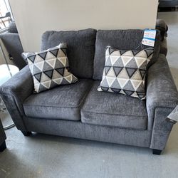 New Grey Loveseat Couch (in Store) 