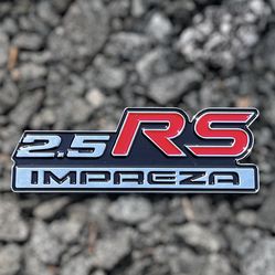 Subaru Impreza 2.5RS Badge Emblem 98-01 New Metal 2.5 RS