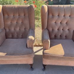 2 Wingback Chairs