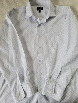 White Dressing Shirt No Stains Size L For Men Like New