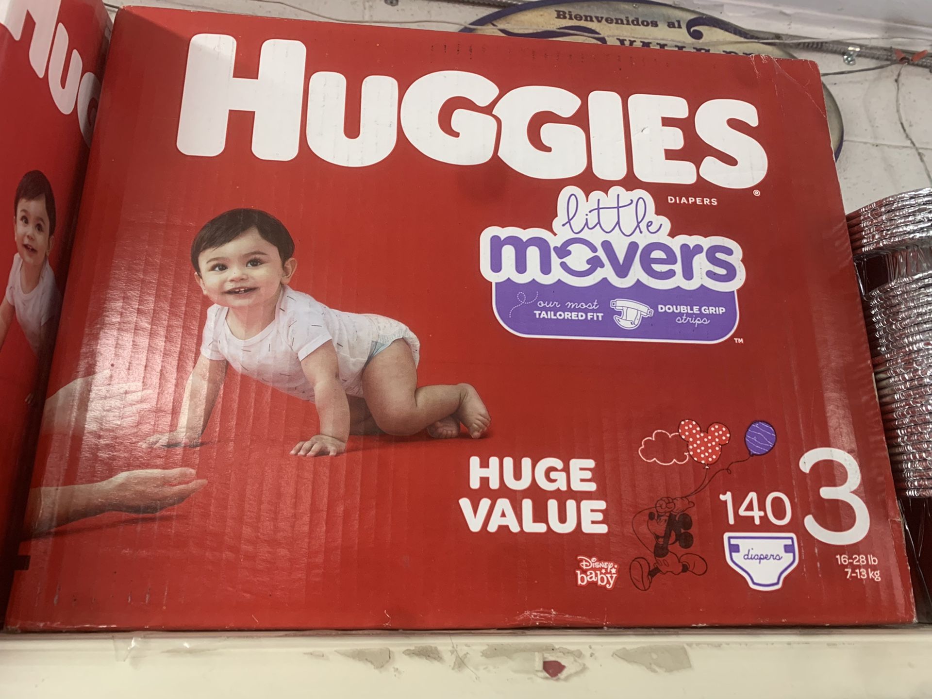 Baby wipes and diapers