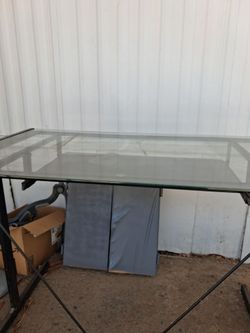 Glass desk