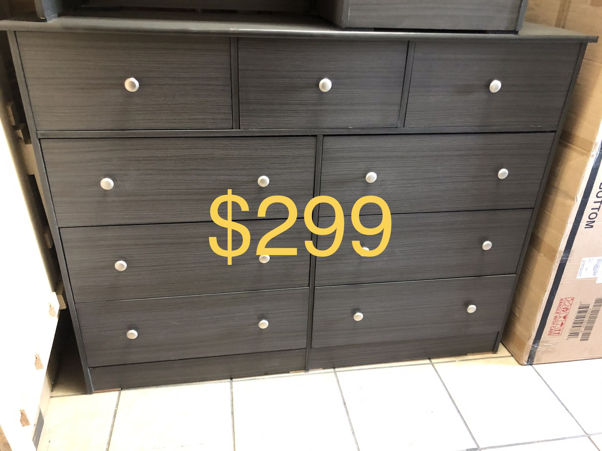Dresser 9 Drawers In Any Color New-size-56W-6D-43H