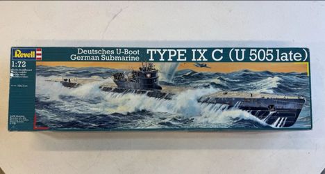 New 1/72 scale German submarine 6 foot