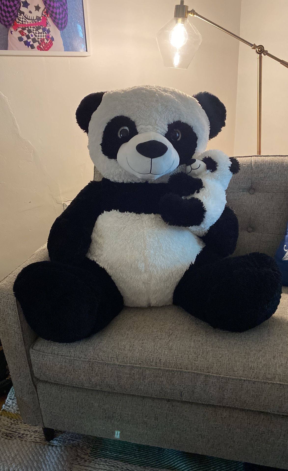 Mom And Baby Panda