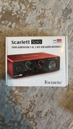 Focusrite Scarlett Solo 3rd Gen USB Audio Interface
