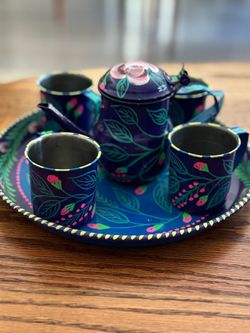 Hand Painted Tea set-Pakistani Truck art