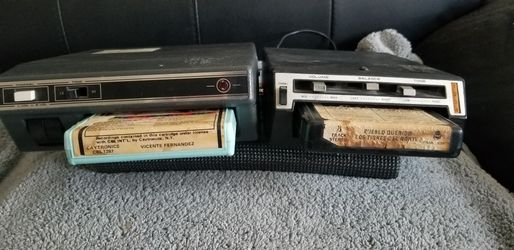 Vintage car 8 tracks players! Medallion and a Sears. *8 tracks not included* Untested!!!