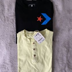 Boys Short And Long Sleeve Top. Size 10 Years Old 