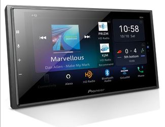 Pioneer DMH-W4660NEX 6.8" Capacitive Touchscreen, Double Din – Wireless & Wired Apple CarPlay & Android Auto, Amazon Alexa Built-in, Bluetooth, HD Rad
