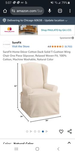SureFit Wingback Chair Cover
