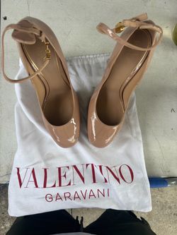 Valentino Garavani Nude Patent Leather Heels