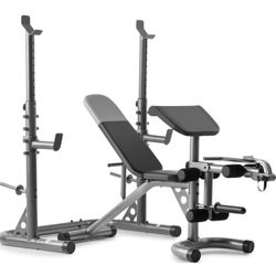 Weider XRS 20 Adiustable Bench with Olympic Squat Rack 