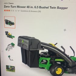 Mower Zero Turn 48 Inch Complete BaggingSystem
