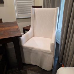 2 RH dining room chairs, on roller wheels