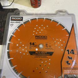 New  Rigid Concrete Saw Blade 14in