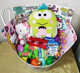 Hello kitty and friends Easter Basket. ( Pick up in Modesto)