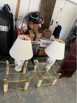 Night stand +lamps