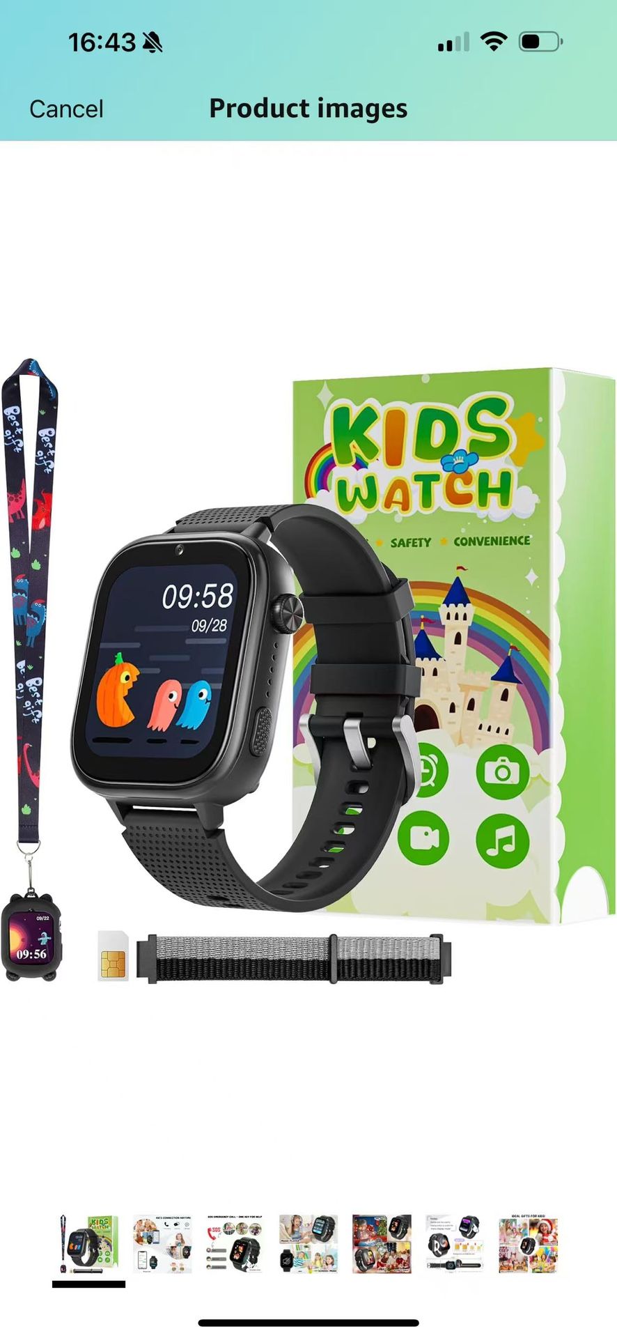 Brand New OKYUK 4G Smartwatch, Kids Watch for Kids with SIM Card, 47 Exciting Games, Two-Way Calling Feature, SOS Emergency Call Button Ideal for Kids