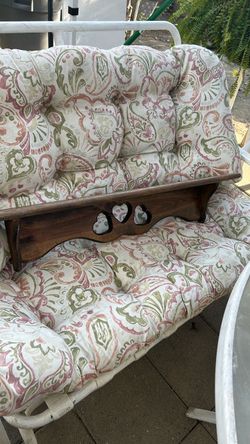 Vintage Wooden Wall Shelf with Heart Cutouts