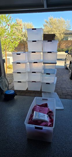 Clear Storage Bins